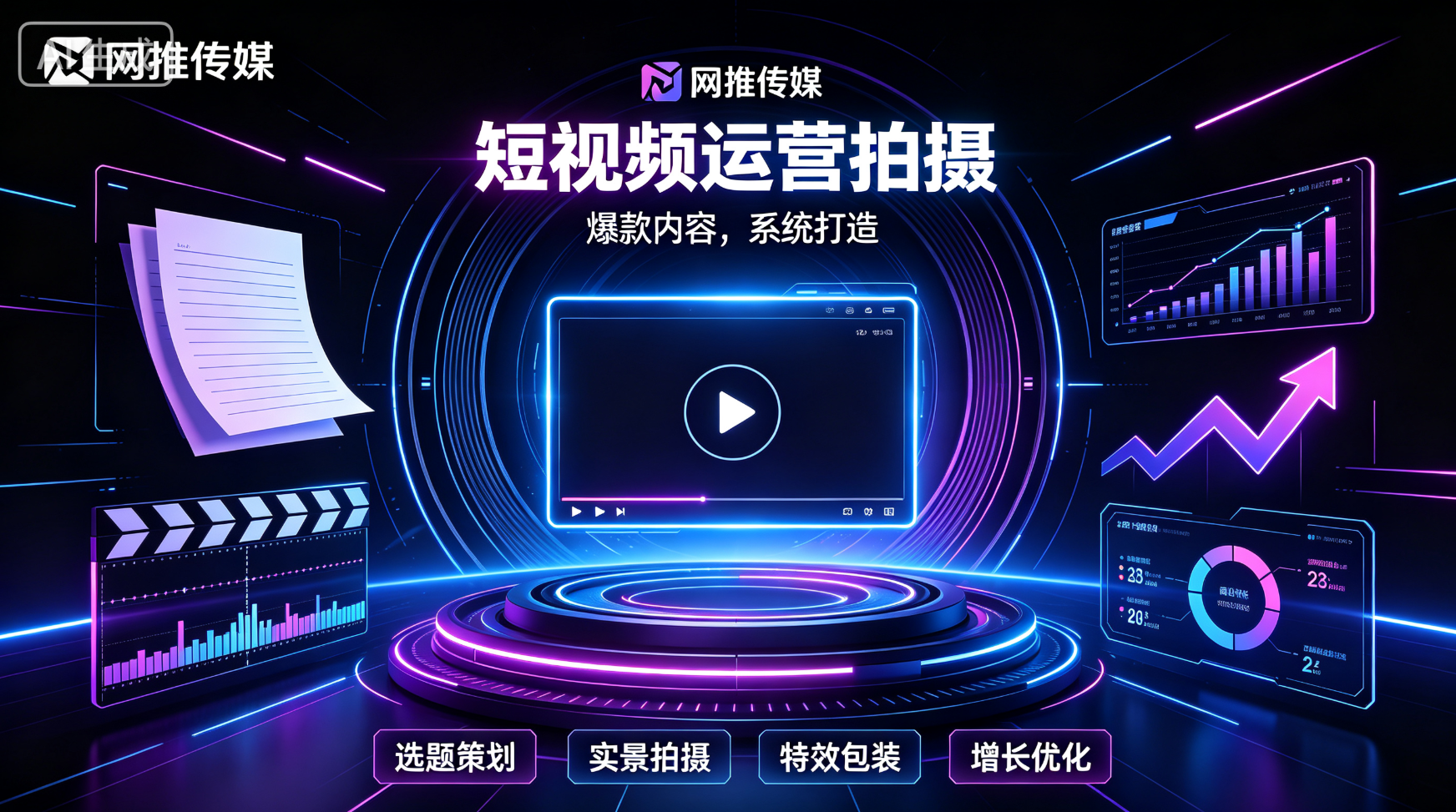 短视频内容运营与推广示意图
